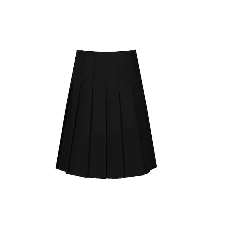 Black Stitch Down Pleat Skirt - Just-SchoolWear & Academy School Uniforms